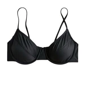 New J. Crew Women’s Underwire Bikini Top Black 36A NWT